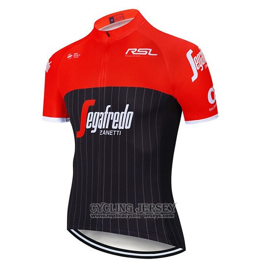 2020 Cycling Jersey Segafredo Zanetti Red Black Short Sleeve And Bib Short